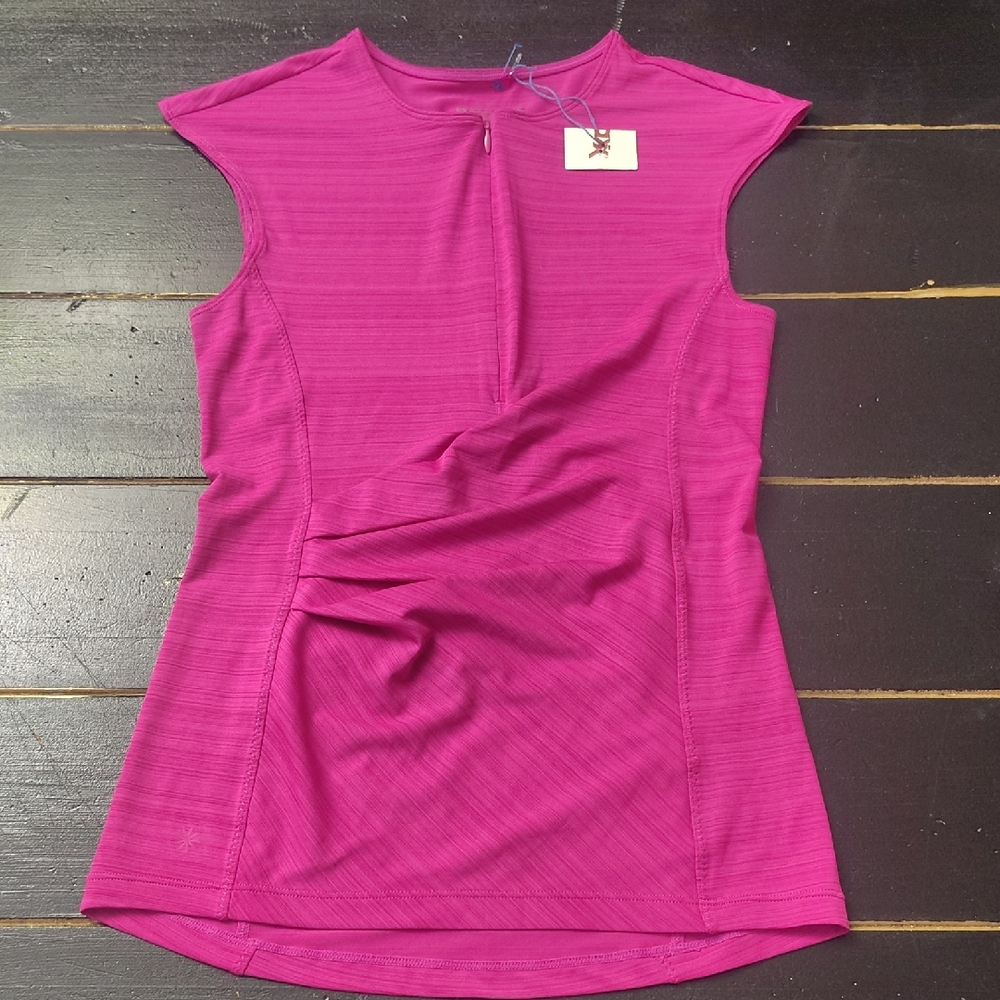 Athleta Fuchsia Cap Sleeve BIKE 🚲 🚲 🚲 🚲 🚲 🚲 🚲 TOP